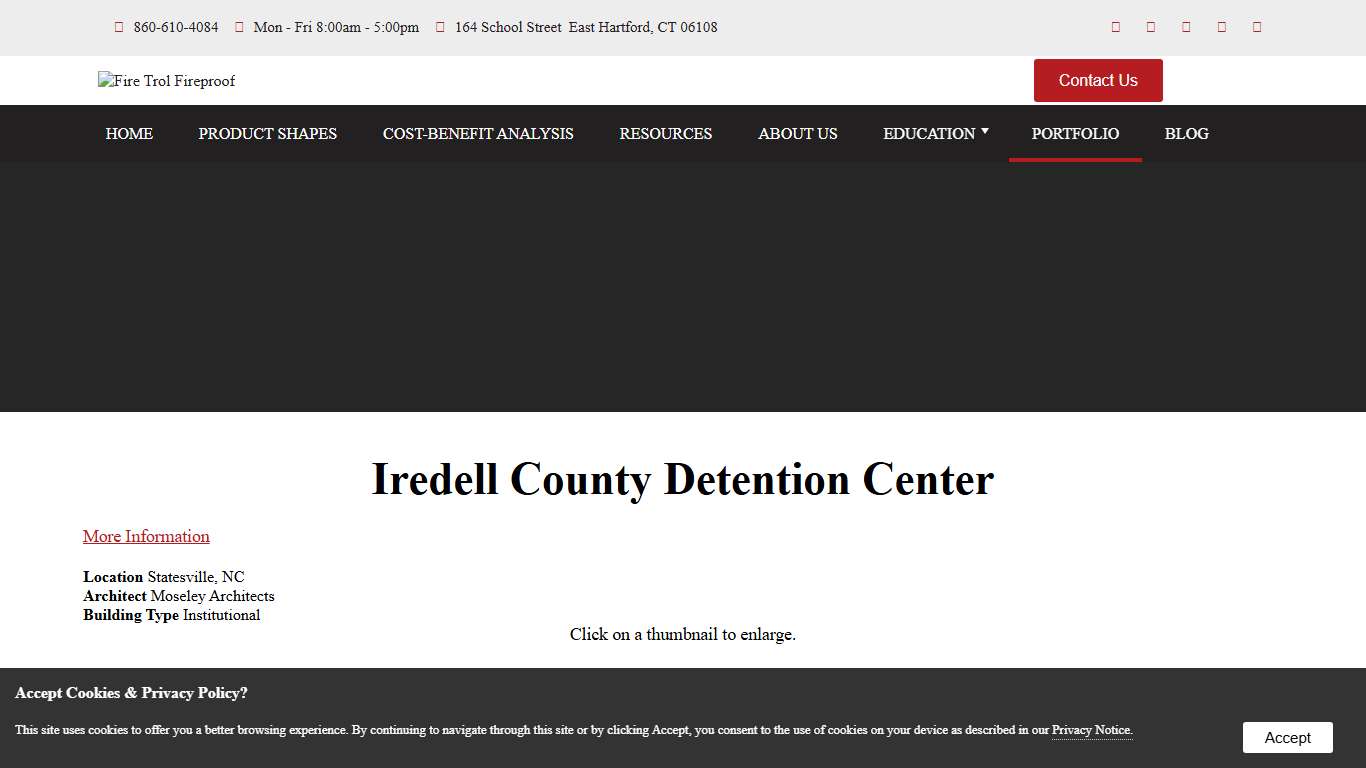 Iredell County Detention Center - Fire Trol Fireproof