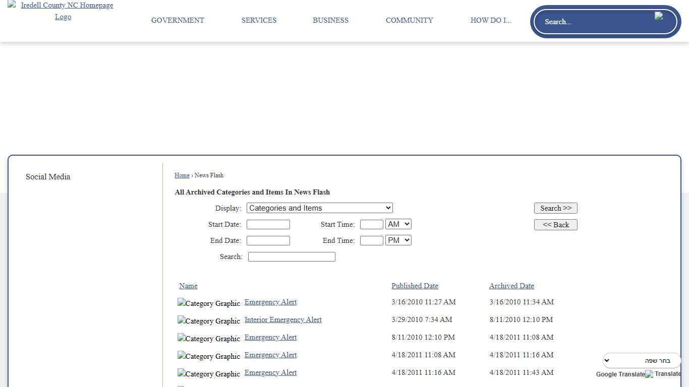 News Flash • Iredell County, NC • CivicEngage